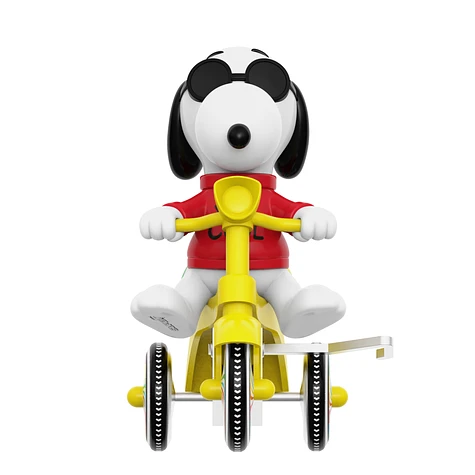 Peanuts - Super Cycles - Joe Cool (w/ Yellow Trike) ReAction Figure