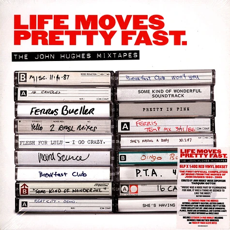 V.A. - Life Moves Pretty Fast - The John Hughes Mixtapes (140g Red Vinyl Edition)