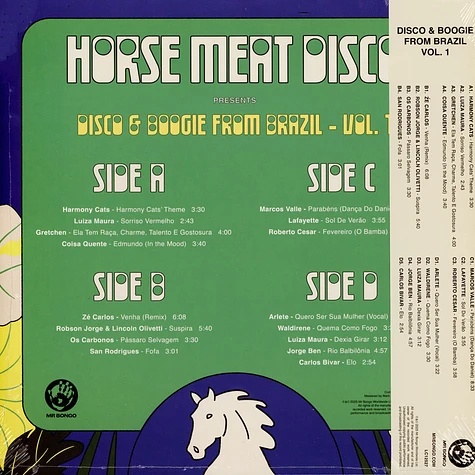 V.A. - Horse Meat Disco Presents Disco & Boogie From Brazil Volume 1 Black Vinyl Edition