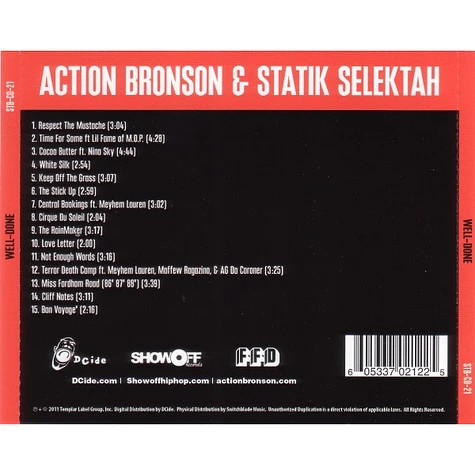 Action Bronson & Statik Selektah - Well-Done