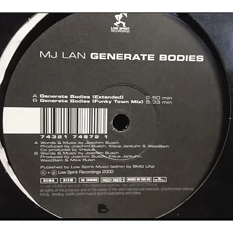 MJ Lan - Generate Bodies