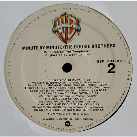 The Doobie Brothers - Minute By Minute