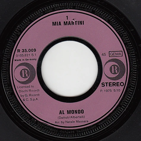 Mia Martini - Al Mondo