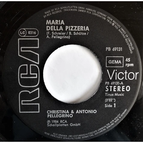 Christina Pellegrino & Antonio Pellegrino - Maria Della Pizzeria