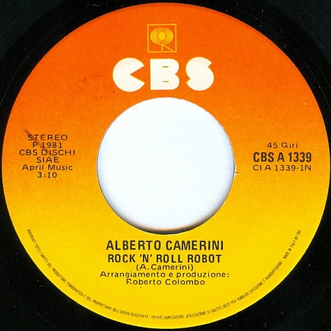 Alberto Camerini - Rock 'N' Roll Robot