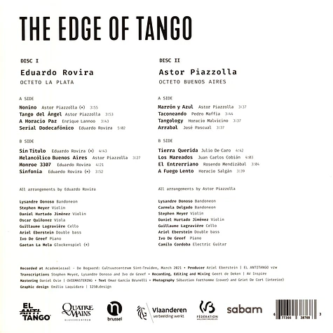 Sonico / Piazzolla / Rovira - The Edge Of Tango