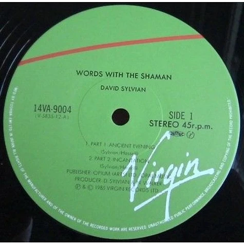 David Sylvian, Jon Hassell • Steve Jansen, Holger Czukay - Words With The Shaman