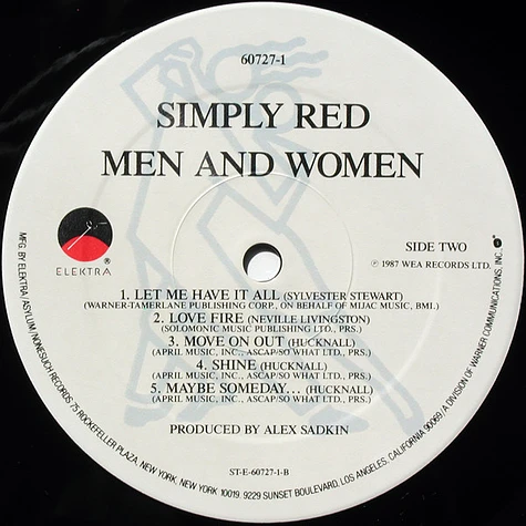 Simply Red - Men And Women