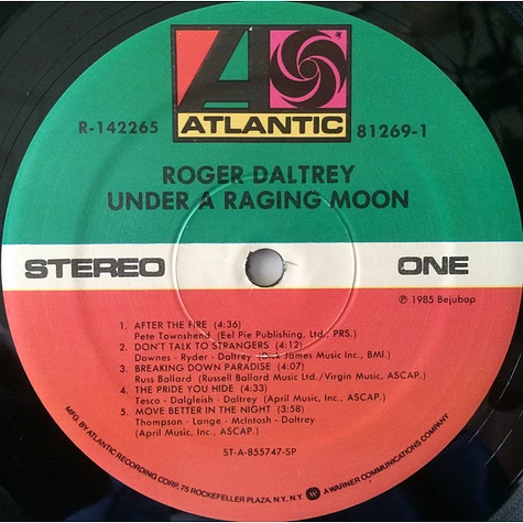 Roger Daltrey - Under A Raging Moon