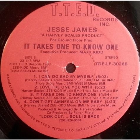 Jesse James - It Takes One To Know One