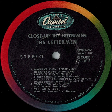 The Lettermen - Close-Up