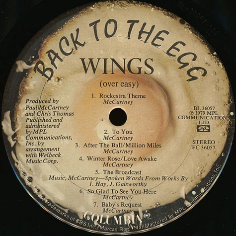 Wings - Back To The Egg