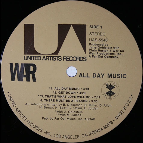 War - All Day Music