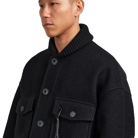 ジャケット・アウター sachat, vallan Mix Shaggy Wool Jacket sachat 】vallan Mix Shaggy Wool Jacket and wander - Wool Shaggy