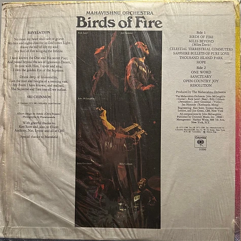 Mahavishnu Orchestra - Birds Of Fire