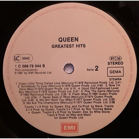 Queen - Greatest Hits