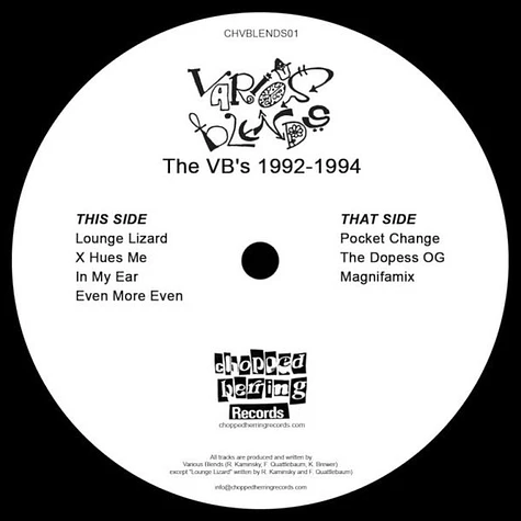 Various Blends - The VB’s 1992-1994