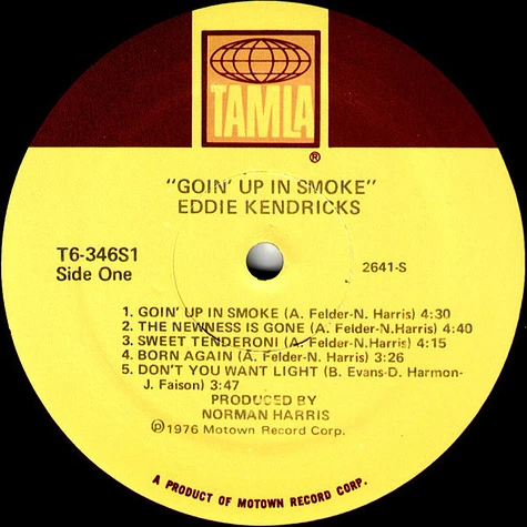 Eddie Kendricks - Goin' Up In Smoke