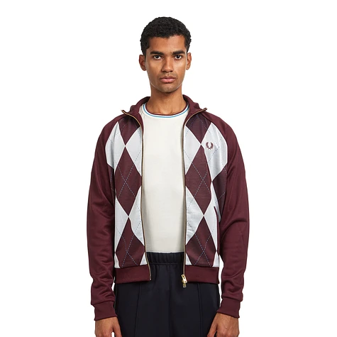 Perry Track Jacket Fred Perry Maroon Jacket Fred Perry Argyle
