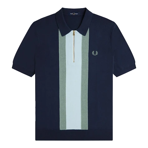 Fred Perry - Textured Stripe Knitted Shirt