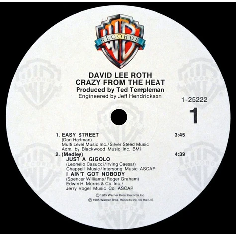 David Lee Roth - Crazy From The Heat