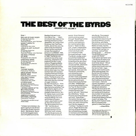 The Byrds - The Best Of The Byrds Greatest Hits, Volume II