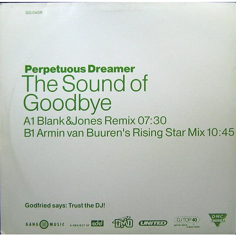 Perpetuous Dreamer - The Sound Of Goodbye (Remixes)