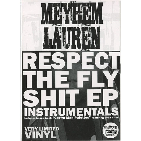 Meyhem - Respect The Fly Shit Instrumentals EP