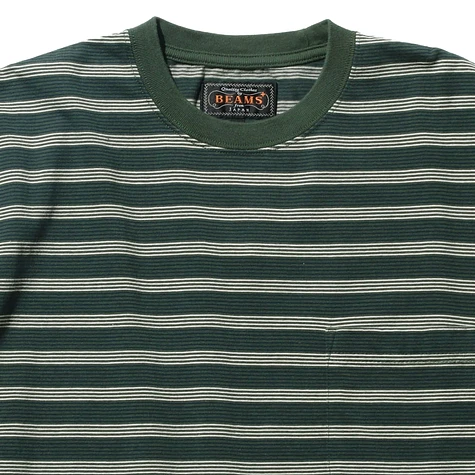 Beams Plus - Pocket Tee Pin Stripe