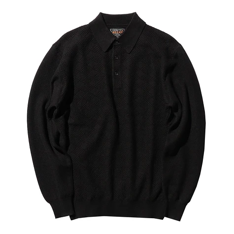 Beams Plus - Knit Polo Diamond Pattern