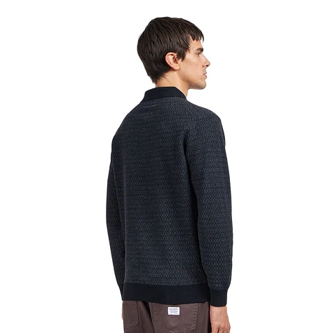 Beams Plus - Knit Polo Diamond Pattern