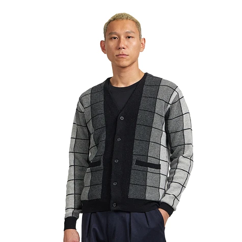 Beams Plus - Cardigan Intarsia Garter Stitch