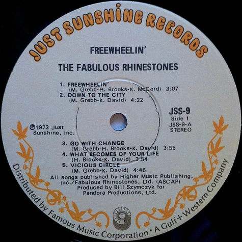 The Fabulous Rhinestones - Freewheelin'