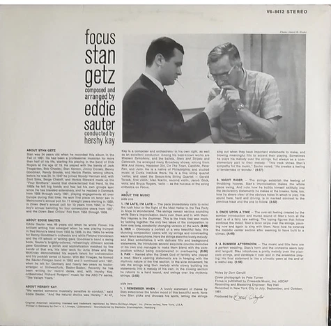 Stan Getz / Eddie Sauter - Focus