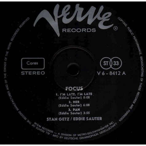 Stan Getz / Eddie Sauter - Focus