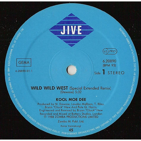 Kool Moe Dee - Wild Wild West