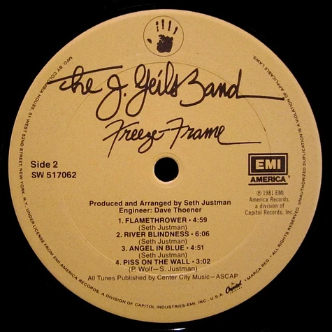 The J. Geils Band - Freeze Frame