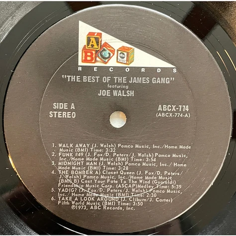 James Gang Featuring Joe Walsh - The Best Of James Gang Featuring Joe Walsh