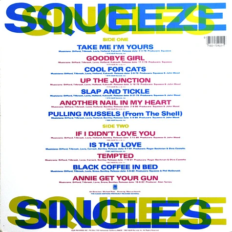 Squeeze - Singles - 45's And Under