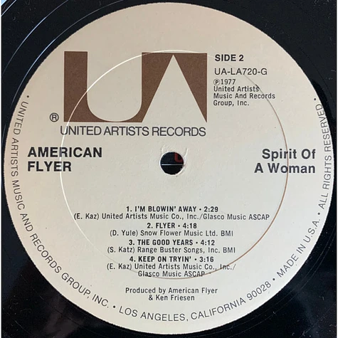 American Flyer - Spirit Of A Woman