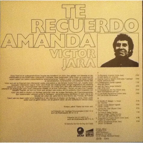 Victor Jara - Te Recuerdo Amanda