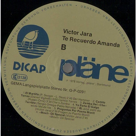 Victor Jara - Te Recuerdo Amanda