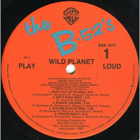 The B-52's - Wild Planet