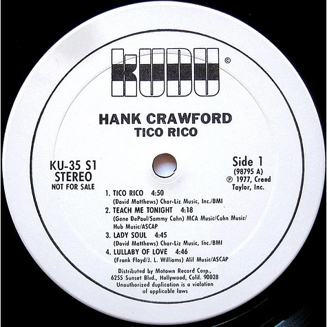 Hank Crawford - Tico Rico