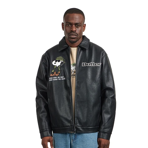 Butter Goods x Peanuts - Guard Dog Jacket (Black) | HHV
