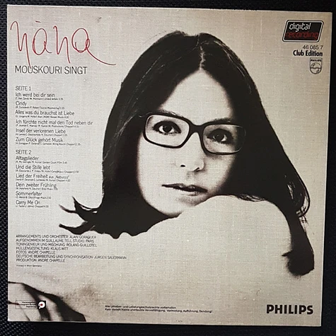 Nana Mouskouri - Nana Mouskouri Singt