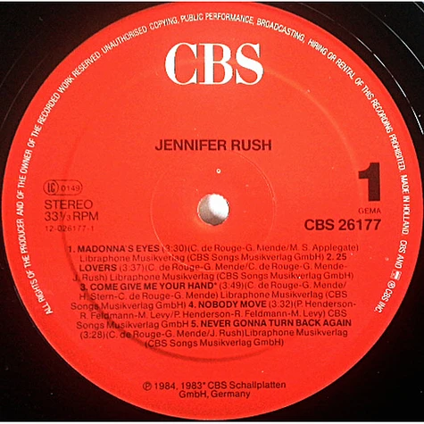 Jennifer Rush - Jennifer Rush