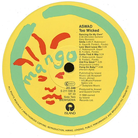 Aswad - Too Wicked