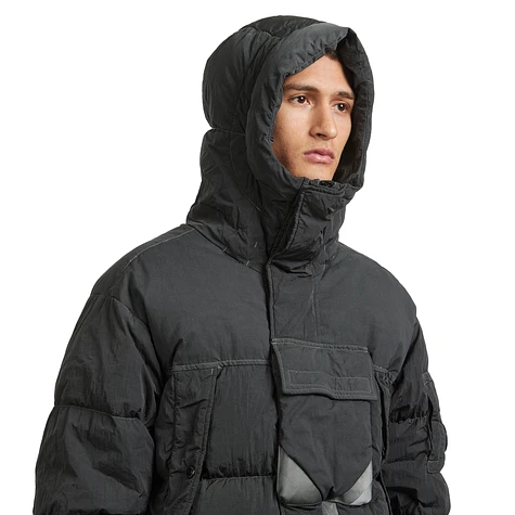 C.P. Company - Eco-Chrome R Mixed Hooded Down Jacket Jacket (Dark