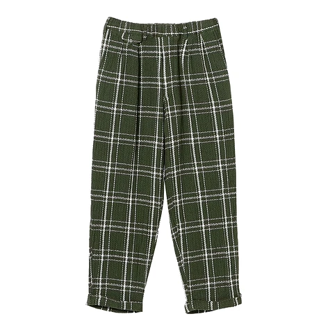 Beams Plus - 2 Pleats Relax Trousers Loose Weave Plaid